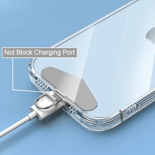 TENOC Metal Phone Tether Tab, Metal Phone Patch, Universal Cellphone Lanyard Pad for Full Phone Cases, 2 x Sliver - Image 5