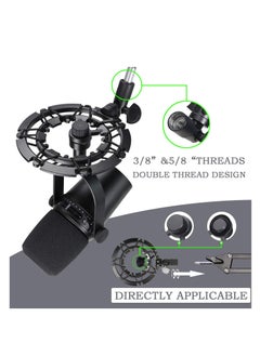 SYOSI MV7 Shock Mount, Reduces Vibration Noise, Professional Shockmount, Matching Mic Boom Arm Stand, Compact Design, Boom Arm Capability, More Streamlined Design Compatible for Shure MV7 Mic  - Image 5