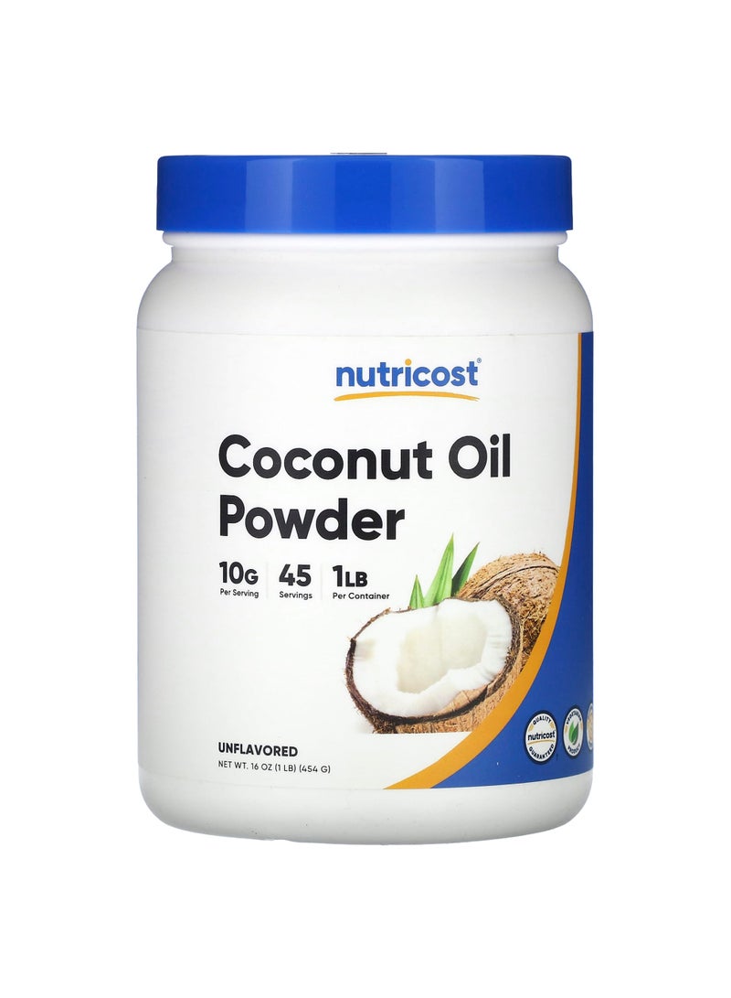 Coconut Oil Powder, Unflavored, 16 oz (454 g)