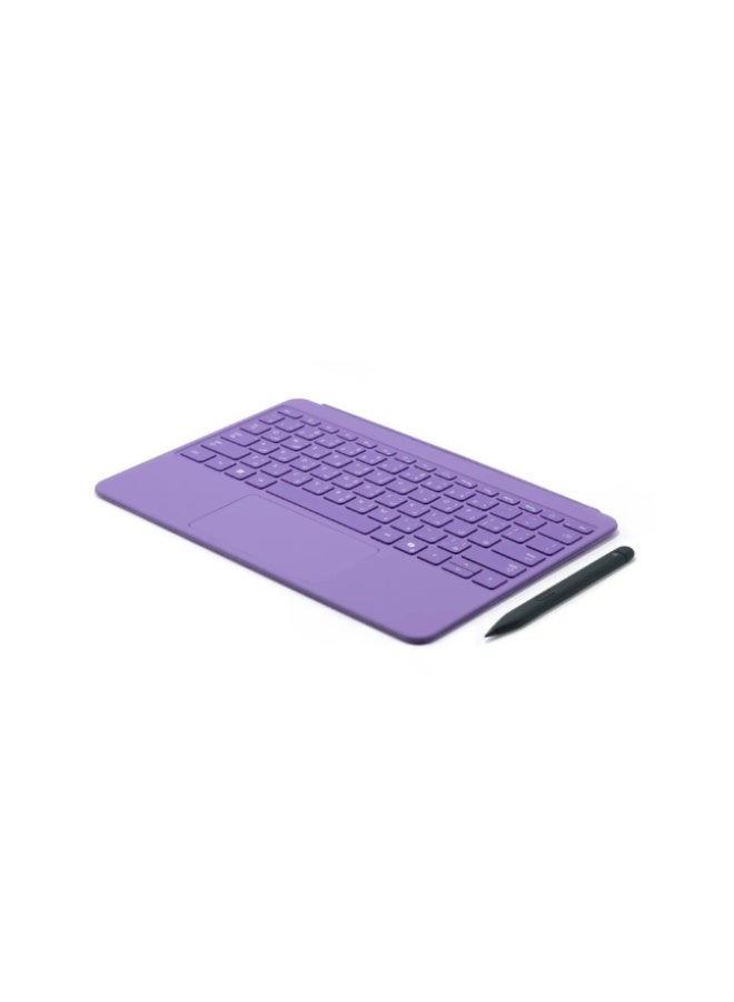 Microsoft Surface Pro 12 Inch English/ Arabic Keyboard with Slim Pen, Compatible with Surface Pro 12 Inch, Alcantara Material Violet - Image 4