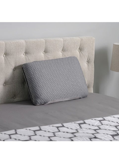 Repose Double Jacquard 3D Mesh Carbon Pillow Supportive, Comfortable And Breathable Pillow for Neck Soft, Premium Quality Sleep Solution for Better Rest 60x40x13cm
