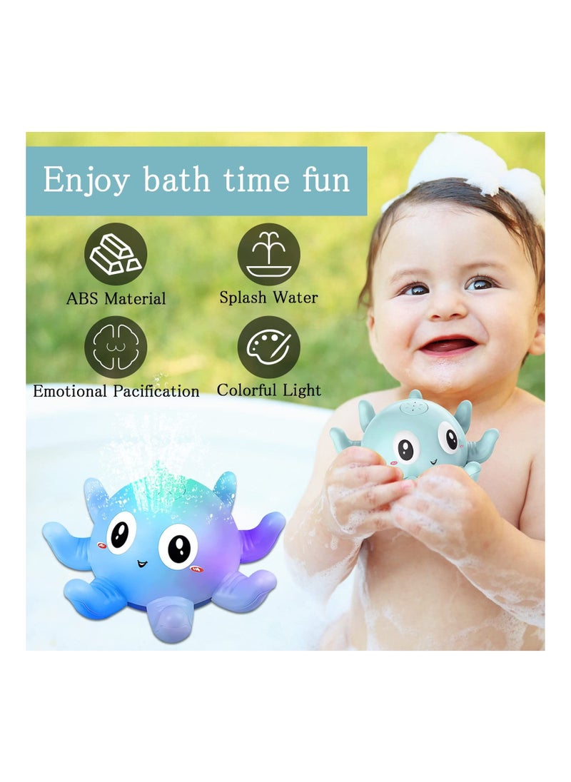 Generic - Baby Bath Toy With Light, Octopus Bath Toy Automatic Induction Spray Water Toy, Gifts for Children and Toddlers - Image 1