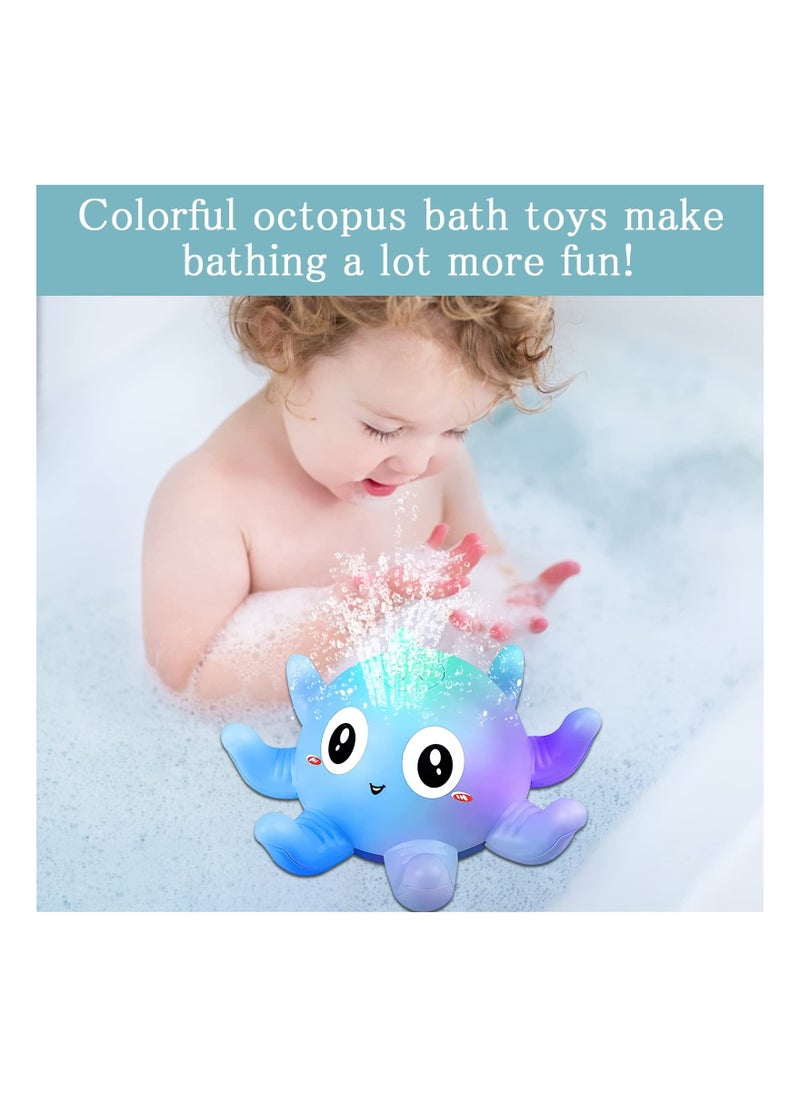 Generic - Baby Bath Toy With Light, Octopus Bath Toy Automatic Induction Spray Water Toy, Gifts for Children and Toddlers - Image 1