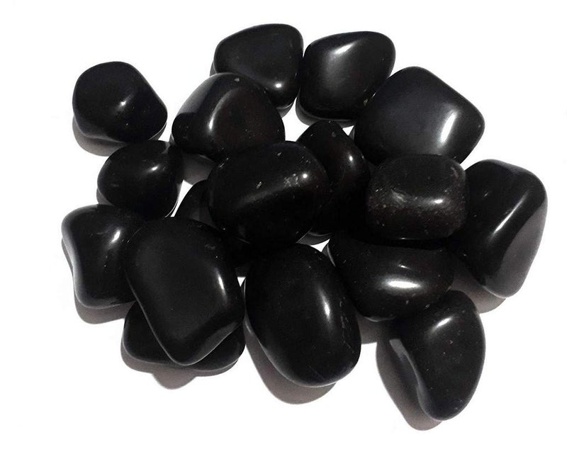 Creative Farmer 10Kg Black Polished Stone Natural Marble Tumble for Indoor Outdoor Use 10Kg M - Image 1