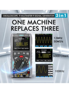 Generic AT312G 3 in 1 Oscilloscope Digital Scope Multimeter with 12MHz Bandwidth 50MSa/s Sampling Rate Built-in Generator Multiple Multimeter Tester Function  - Image 4
