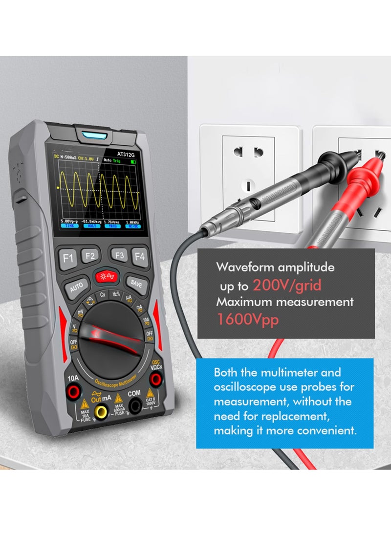 Generic - AT312G 3 in 1 Oscilloscope Digital Scope Multimeter with 12MHz Bandwidth 50MSa/s Sampling Rate Built-in Generator Multiple Multimeter Tester Function - Image 1