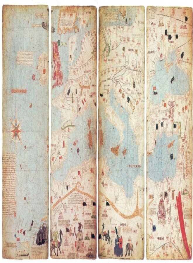 خريطة العالم أطلس كاتالونيا 1375 ملصق مطبوع من Science Source (36 × 24)