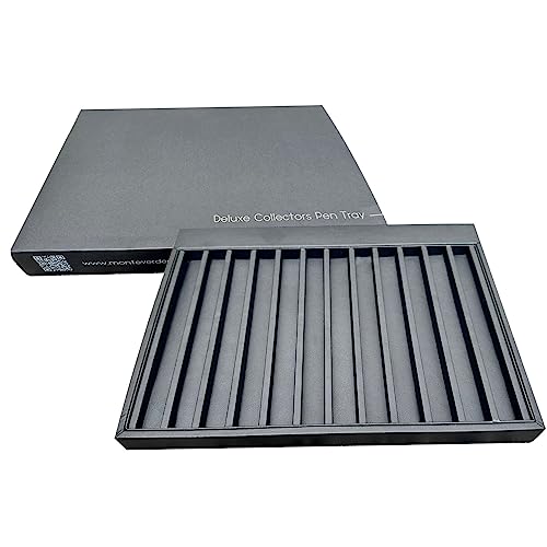 MONTEVERDE USA Deluxe Collector's Vegan Leather Tray for 12 PENS - Black - Image 3