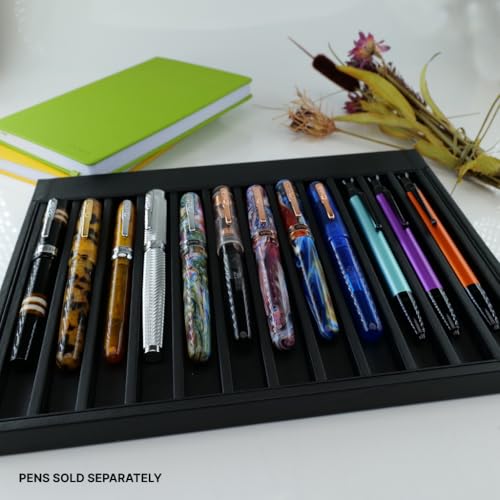 MONTEVERDE USA Deluxe Collector's Vegan Leather Tray for 12 PENS - Black - Image 4