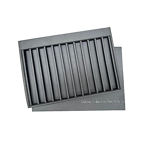 MONTEVERDE USA Deluxe Collector's Vegan Leather Tray for 12 PENS - Black - Image 1