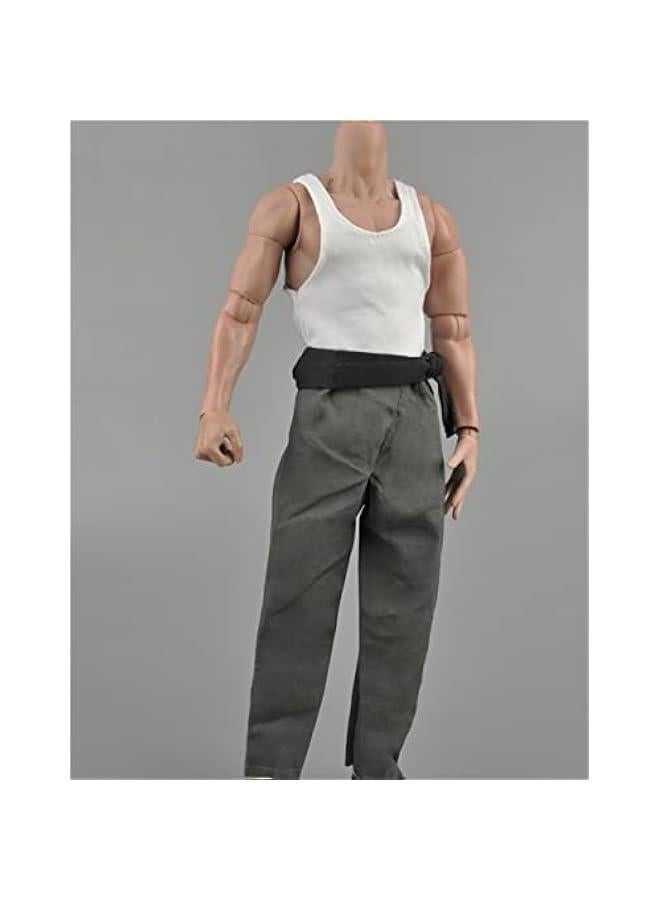1/6 Scale Figure Doll Clothes, Suit, Shirt+Coat+Pants+Shoes Outfit Costume for 12 inch Male Action Figure Phicen/TBLeague CM204A(Kongfu Suit)  - Image 4