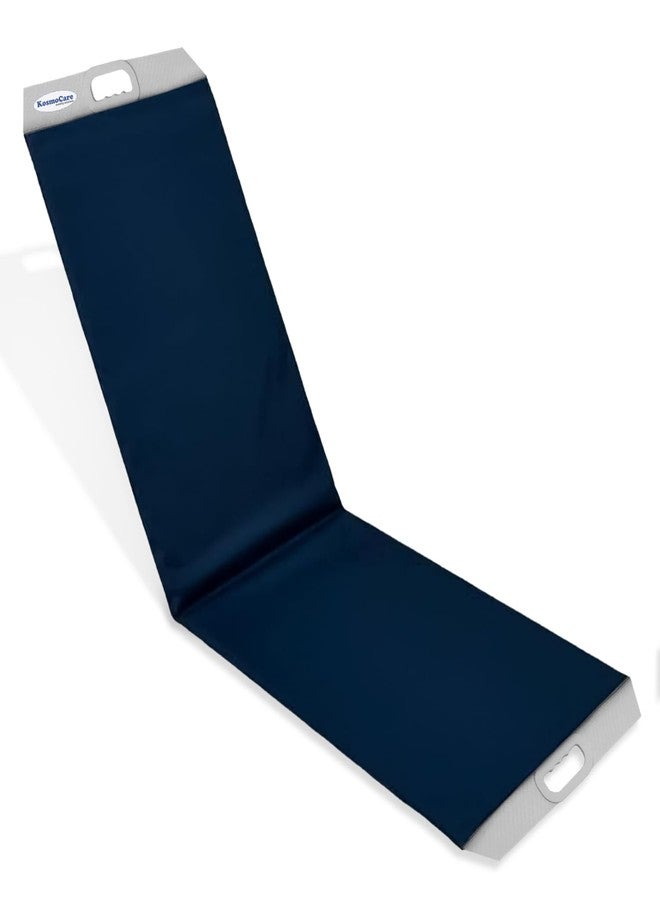 KosmoCare Lateral Patient Transfer Sheet| Slide Sheet for Patient Shifting & Repositioning| 170 x 50 cm| Washable Nylon with Reinforced Handles| Elderly, Disabled, Bedridden| 160Kg Load Capacity| Blue - Image 1