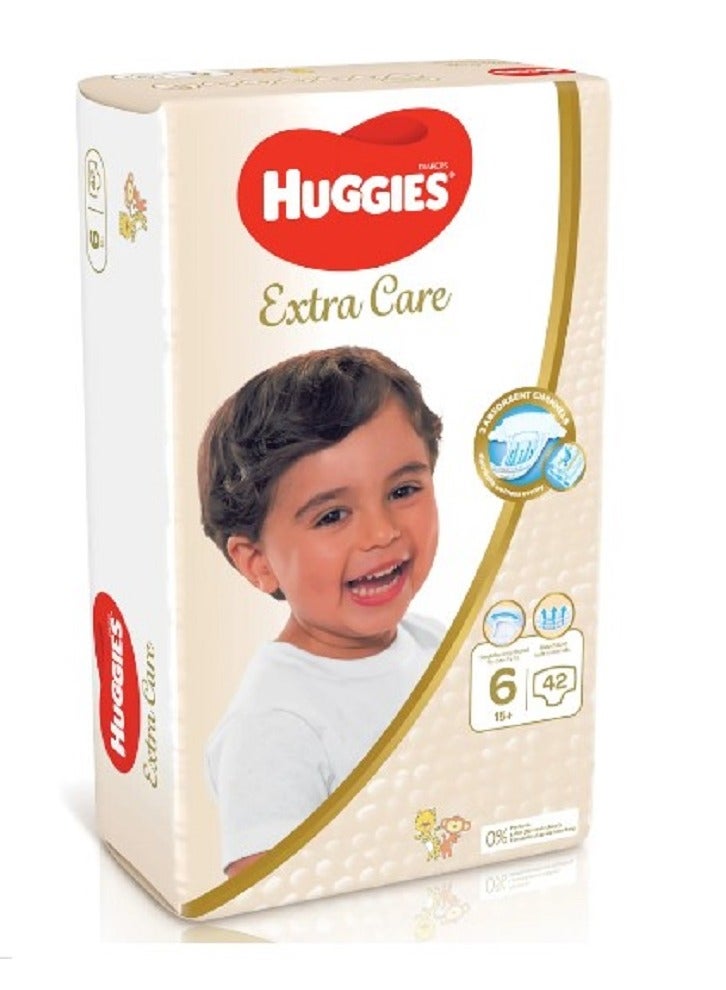 هجيز مقاس (6) عبوة ميجا 42 حفاضة +15كجم - Image 1