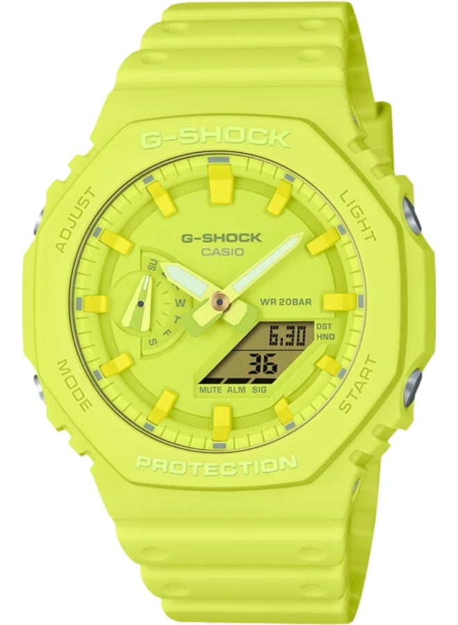 G-SHOCK Casio G-Shock GA2100-9A9 Analog Digital Yellow Watch - Image 1