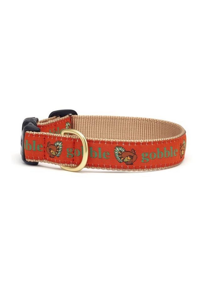 Up Country - Up Country Gobble Gobble Thanksgiving Holiday Dog Collar Medium 1 inch Width (12 inches to 18 inches) - Image 1