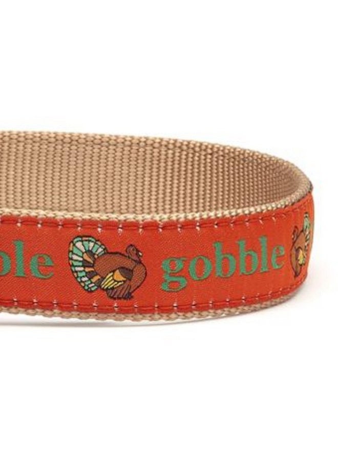 Up Country - Up Country Gobble Gobble Thanksgiving Holiday Dog Collar Medium 1 inch Width (12 inches to 18 inches) - Image 1
