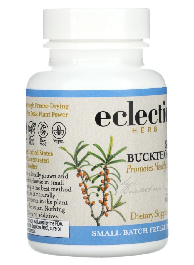 Eclectic Herb Freeze Dried Sea Buckthorn 90 Veg Caps - Image 2