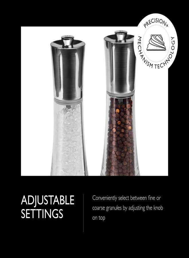 Cole & Mason Everyday Style Salt & Pepper Mill Gift Set - Salt & Pepper Shakers - Everyday Kitchen Tool & Home Essentials - Acrylic & Stainless Steel Shaker Set - Image 3