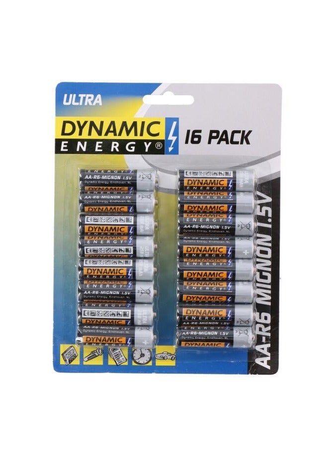 Grunding Batt zinc AA/R6 258mAh 16pc