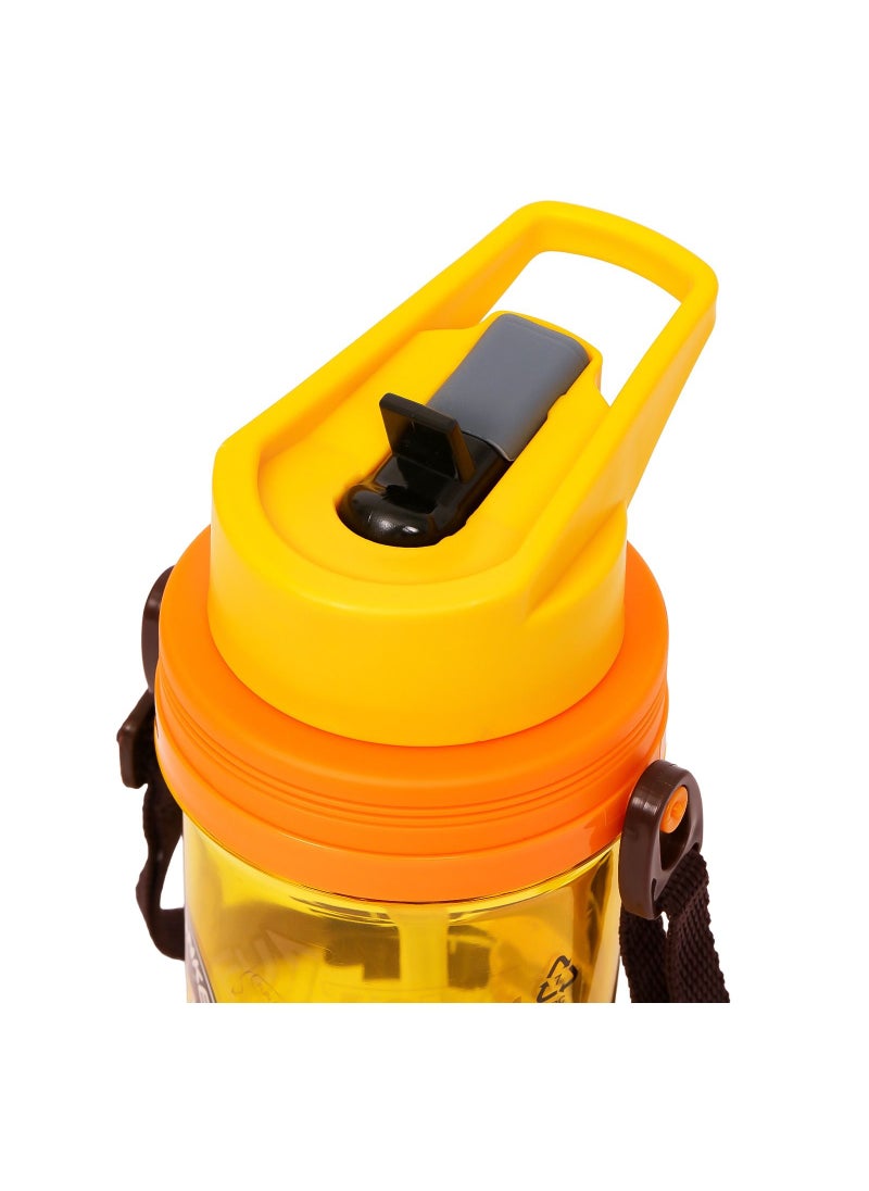 Eazy Kids Water Bottle 500ml With Straw - Yellow  - Image 3
