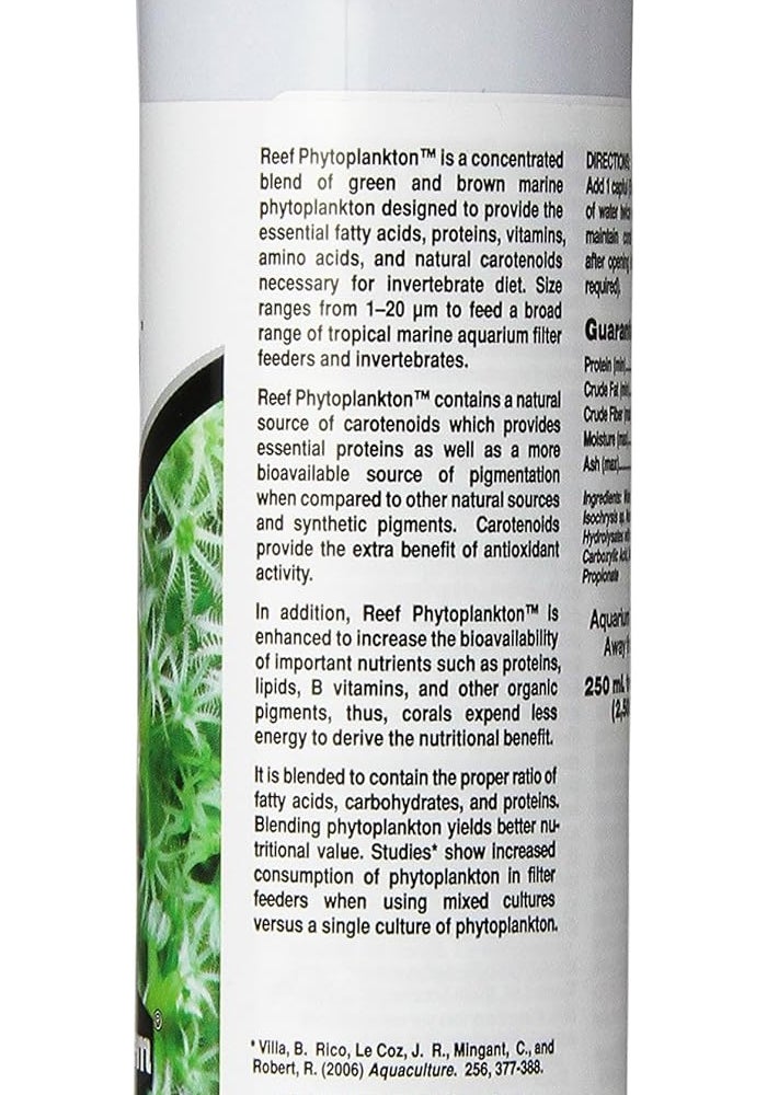 Seachem Reef Phytoplankton - 250 mL Marine Phytoplankton Supplement for Aquariums - Image 2