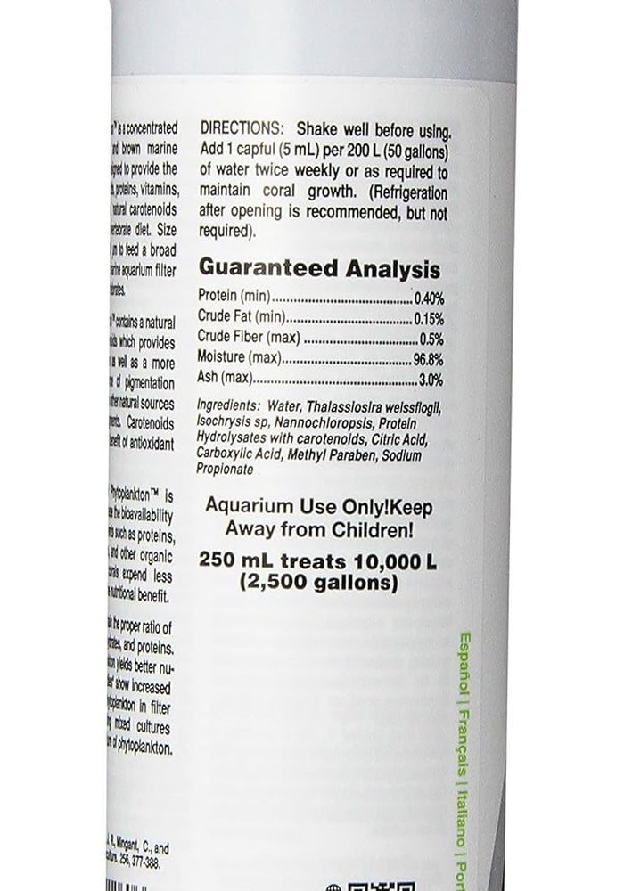 Seachem Reef Phytoplankton - 250 mL Marine Phytoplankton Supplement for Aquariums - Image 3