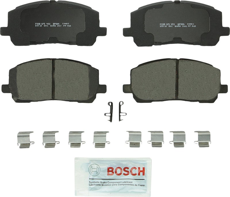 BOSCH BP884 QuietCast Premium Organic Disc Brake Pad Set - Compatible With Select Toyota Highlander; FRONT - Image 2