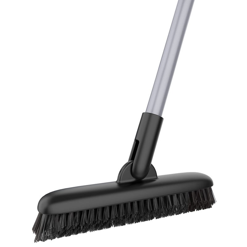 Mr Siga MR.SIGA Heavy Duty Grout Scrub Brush with Long Handle, Shower Floor Scrubber for Cleaning, Tile Scrub Brush with Stiff Bristles - Image 1