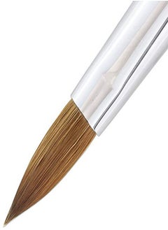 Pana 100% Pure Kolinsky Hair Bristles Acrylic Nail Brush Oval Crimped Shaped Mahogany Wood Handle Professional Salon Quality (Size 6 Mahogany)  - Image 5