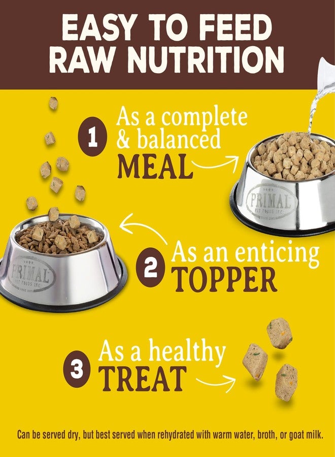 Primal Pet Foods Primal Freeze Dried Puppy Dog Food, Pronto Mini Nuggets; Scoop & Serve, Complete & Balanced Meal; Also Use As Topper or Treat; Premium, Healthy, Grain Free, High Protein Raw Dog Food (16 oz, 2-Pack) - Image 4
