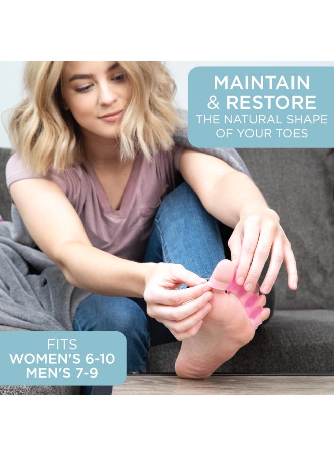 MIND BODHI HEALTH & WELLNESS Mind Bodhi Toe Separators: Correcting Bunions and Restoring Toes to Their Original Shape (For Men and Women, Toe Spacers, Bunion Corrector) - Blue - Image 2