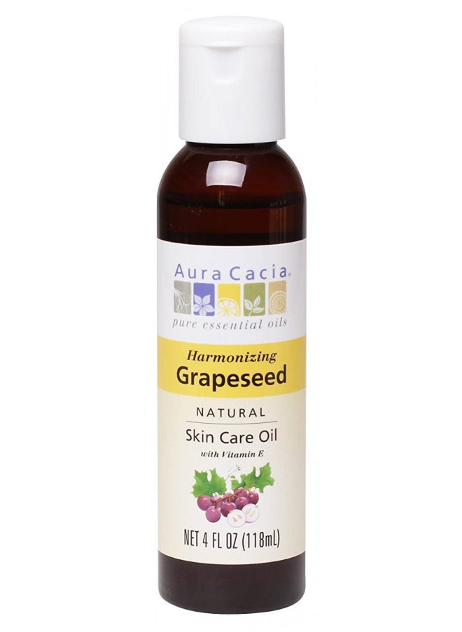 Aura Cacia - Aura Cacia Grapeseed Skin Care Oil | GC/MS Tested for Purity | 118ml (4 fl. oz.) - Image 1
