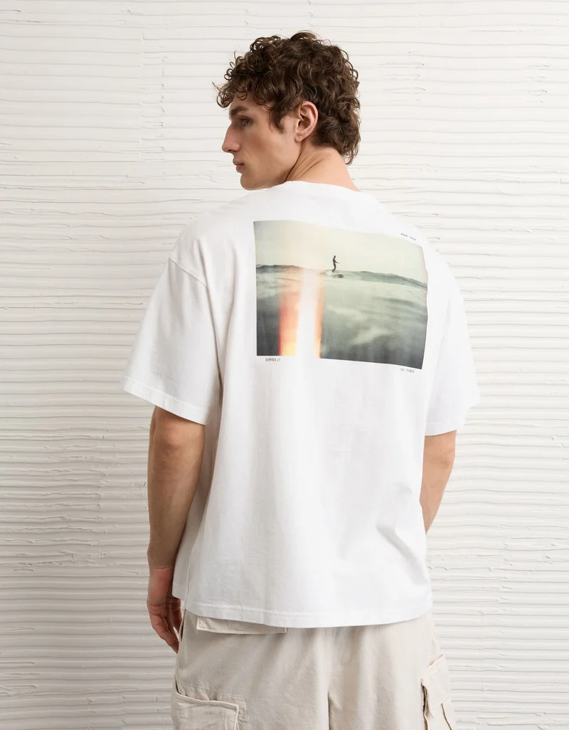 American Eagle AE Boxy Destination Graphic T-Shirt
