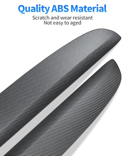 TZYSZDB Dashbooard Cover 4pcs ABS Dashboard Panel Trim Cover Compatible with Tesla Model Y Juniper 2025 2026 (Matte Carbon Fiber Pattern) - Image 3