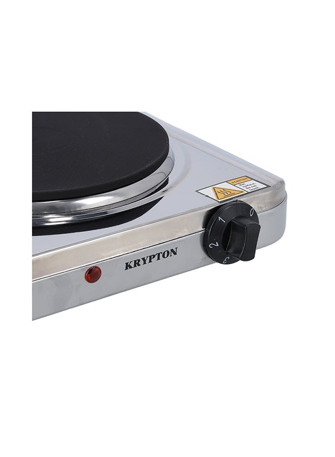 KRYPTON Stainless Steel Hot Plate 1500 W KNHP6289 Silver - Image 4