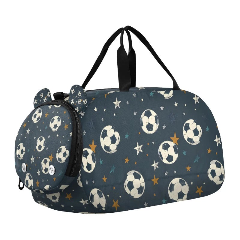Y&D Large Capacity Fashion Sports Fitness Bag Portable s Heart Patterns Polyester Travel Shoulder Duffel Bag - Image 1