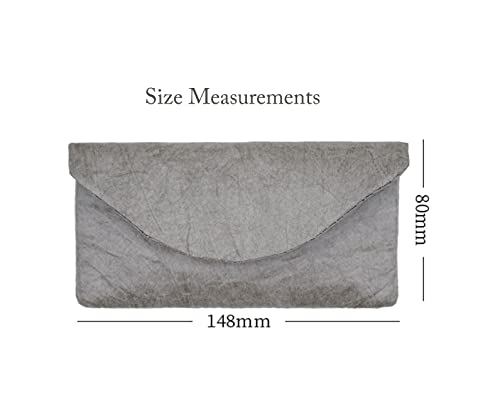 The Mujen Vintage/Retro Style Fiber Paper Electronic Organizer Case, Pouch Small Portable Accessories Bag Travel Accessories Pouch for Electronics Cord USB Storage Organizer Stickers Organizer (Gray) - Image 2
