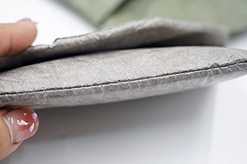 The Mujen Vintage/Retro Style Fiber Paper Electronic Organizer Case, Pouch Small Portable Accessories Bag Travel Accessories Pouch for Electronics Cord USB Storage Organizer Stickers Organizer (Gray) - Image 5