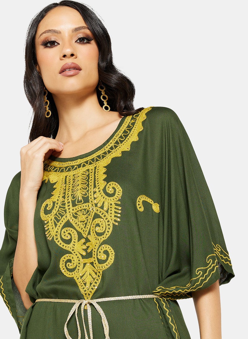 ARABIAN CLOSET EMBROIDERED KAFTAN - Image 4