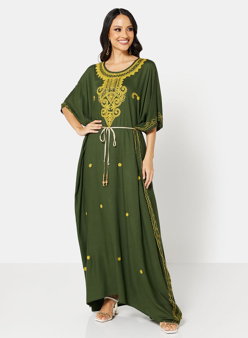 ARABIAN CLOSET EMBROIDERED KAFTAN - Image 1