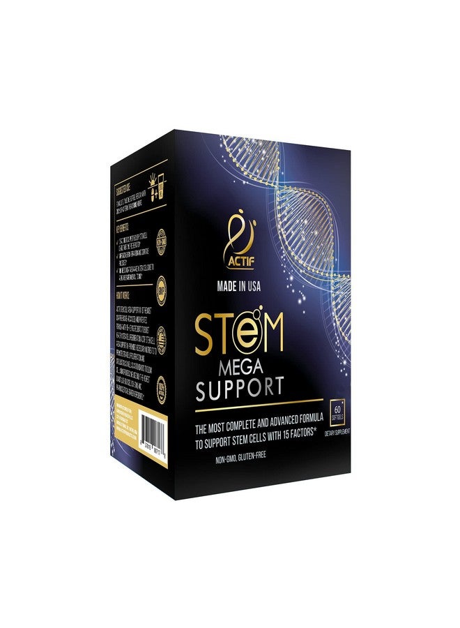 ACTIF Stem Cell Mega Support With 15 Factors Nongmo 2 Month Supply Made In Usa - Image 2