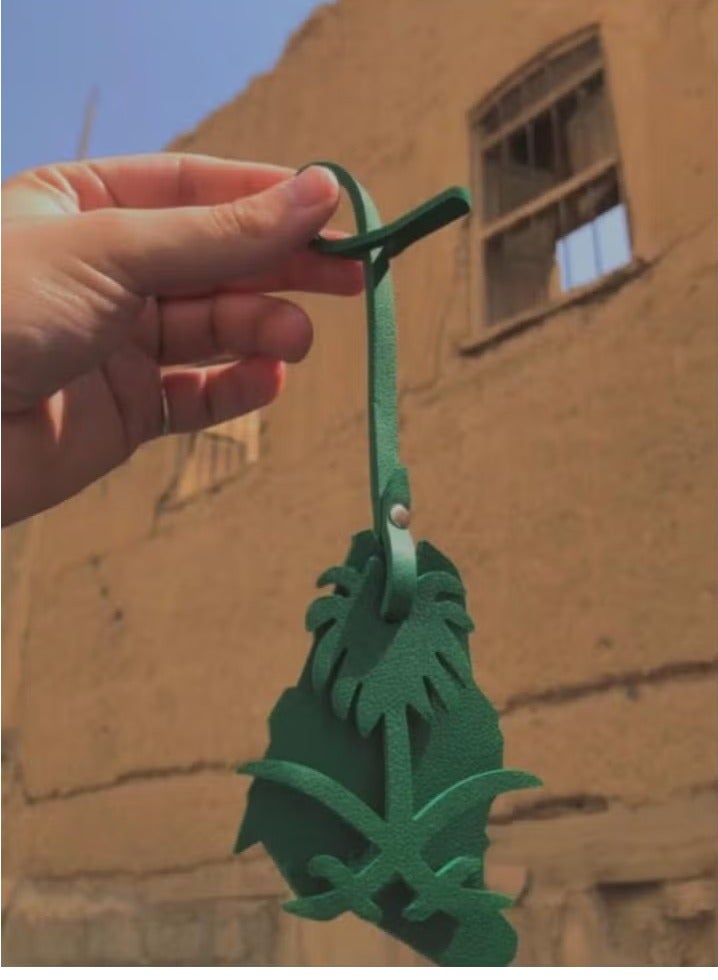 Saudi Arabia Map pendant,Saudi coat of arms pendant,Two swords and palm tree pendant + kingdom map - Image 2