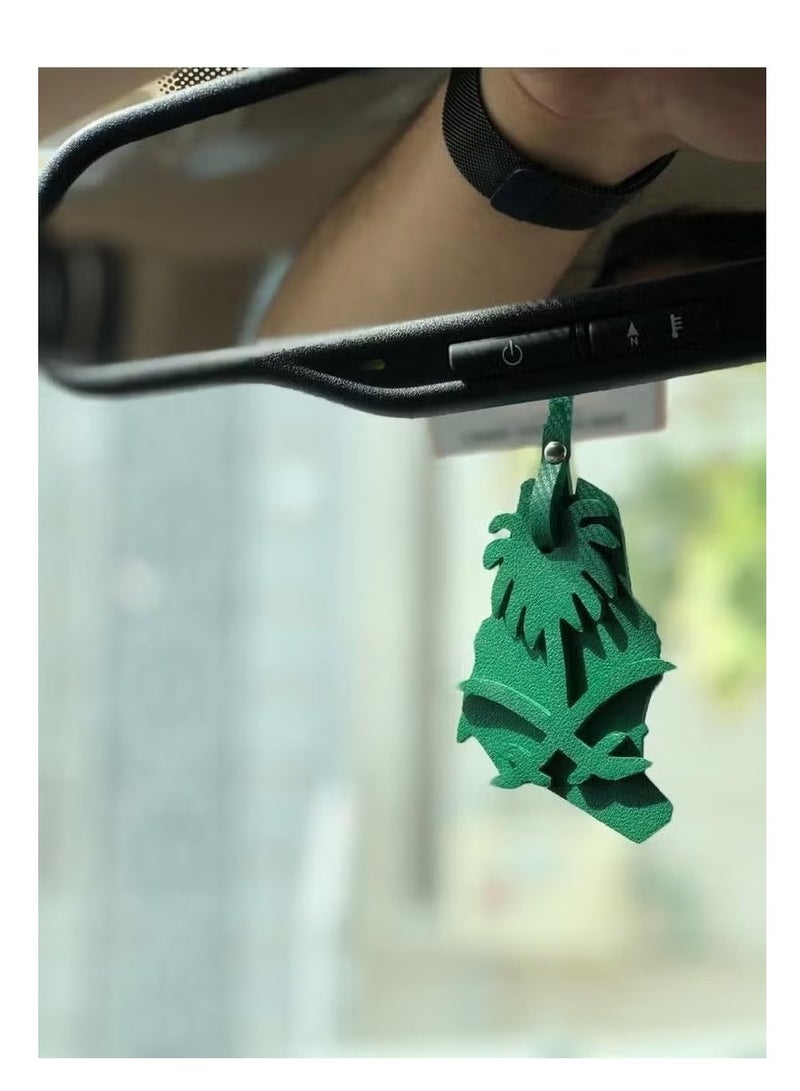 Saudi Arabia Map pendant,Saudi coat of arms pendant,Two swords and palm tree pendant + kingdom map - Image 4