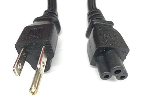Longwell كابل طاقة AC أصلي LongWell بطول 3.3 قدم LS-18 LP-30B E55349، متوافق مع P/N:05V1C9،0K260C،0K2490،02JVNJ، قابس نوع ميكي ماوس 3 فتحات NEMA 5-15P إلى C5، لأجهزة لابتوب ديل، سطح المكتب، الكمبيوتر الكل في واحد، محطة الإرساء - Image 1