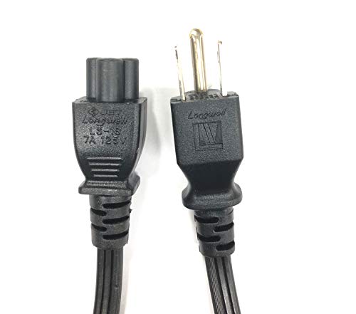 Longwell كابل طاقة AC أصلي LongWell بطول 3.3 قدم LS-18 LP-30B E55349، متوافق مع P/N:05V1C9،0K260C،0K2490،02JVNJ، قابس نوع ميكي ماوس 3 فتحات NEMA 5-15P إلى C5، لأجهزة لابتوب ديل، سطح المكتب، الكمبيوتر الكل في واحد، محطة الإرساء - Image 2