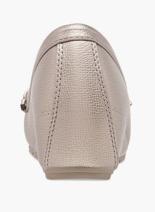 Le Confort Women Textured Slip-On Loafers with Wedge Heels - Image 5