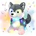 Hopearl LED Musical Stuffed Husky Lighting Up Singing Plush Dog Adjustable Volume Lullaby Animated Soothe Birthday Gifts for Kids Boys Girls Gray 12 - Image 2