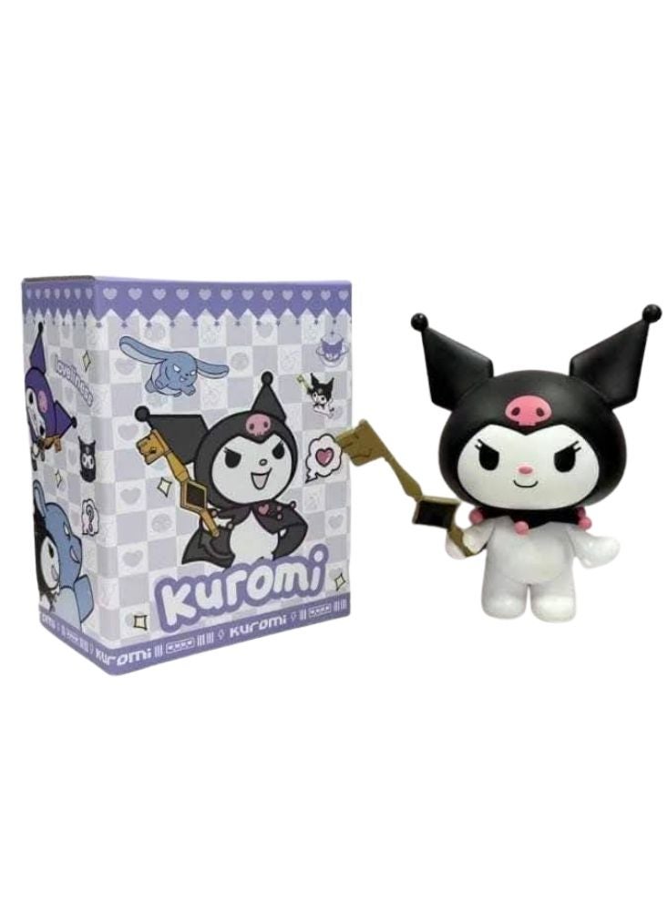 Premium Kuromi Character Action Figure with Key Staff Accessory and Display Box – Premium Cartoon Collectible Toy - Image 2