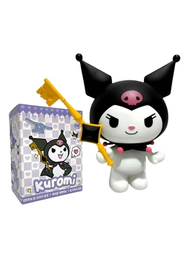 Premium Kuromi Character Action Figure with Key Staff Accessory and Display Box – Premium Cartoon Collectible Toy - Image 1