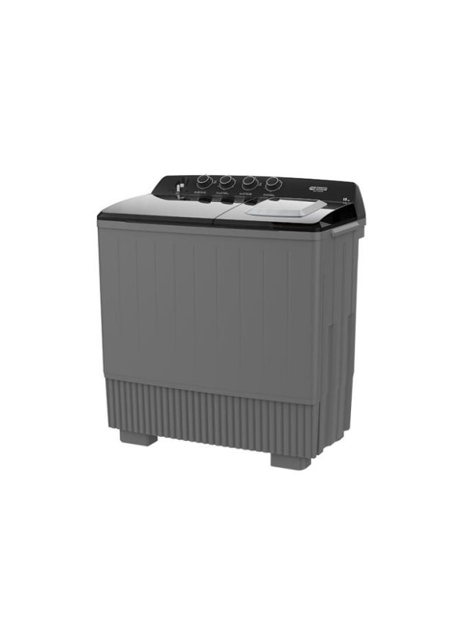 GENERAL SUPREME Washing Machine Semi Automatic Twin Tub 18 KG,Large pulsator, Air Dry function Black/Grey, GSTT18XTB - Image 2